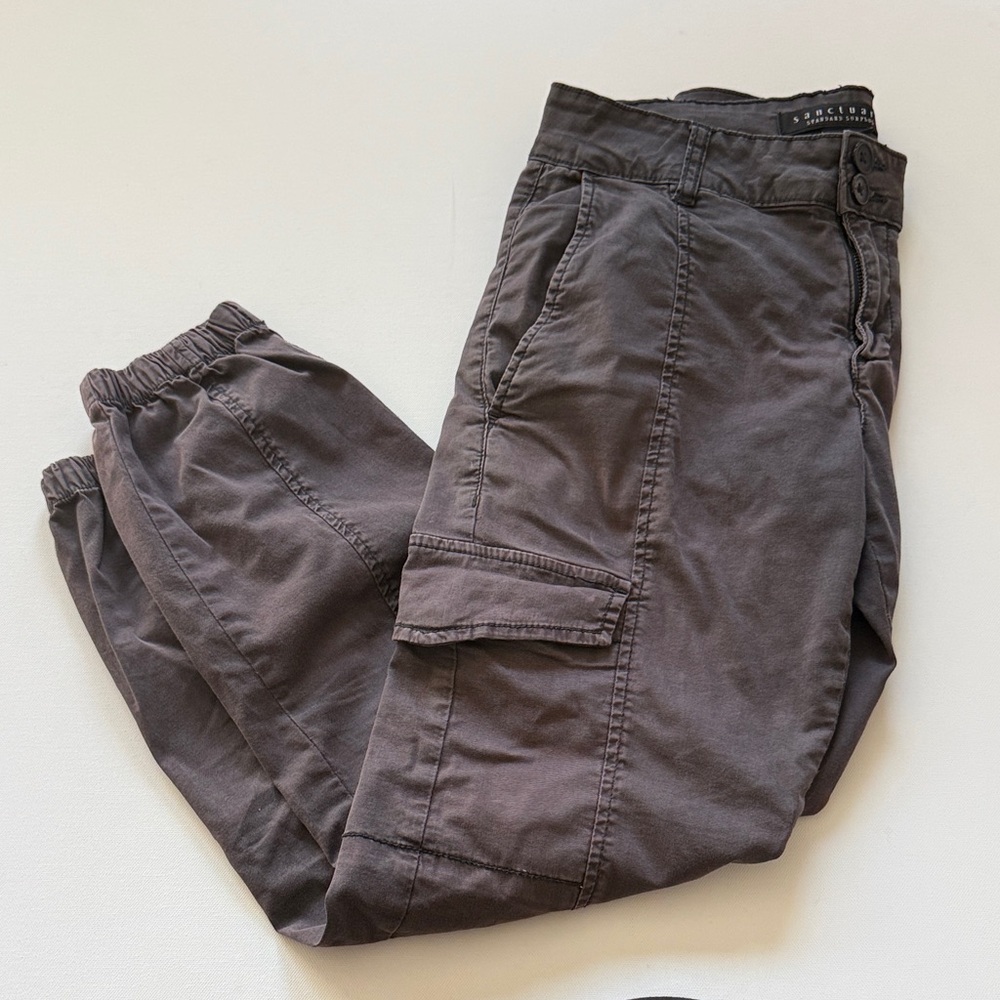 Sanctuary Gray Cargo Pants